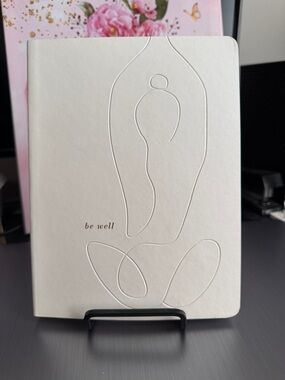 Be Well Embossed White Wellness Journal